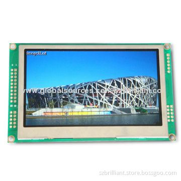 4.3" TFT LCD modules, support MCU, I2C or3/4-wire SPI I/F, supports TEXT/graphic mixed display mode